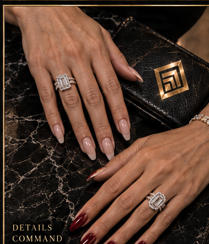 Karen Nails -- manicured hands with product